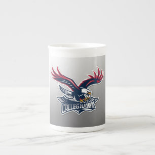 Taza De Porcelana Logo Del Colegio: Ave De Prey, Hawk