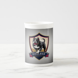 Taza De Porcelana Logo del PitBull College