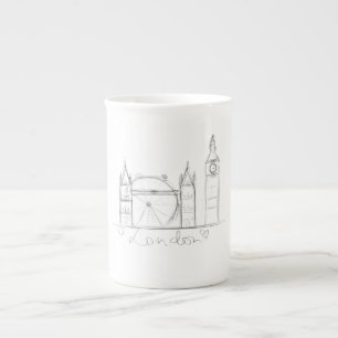 Taza De Porcelana Londres