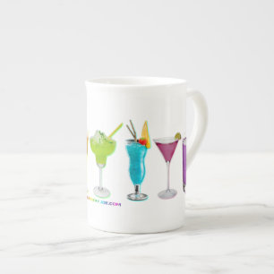 Taza De Porcelana Los cócteles alcohólicos LGBTQIA gay de SlipperyJo