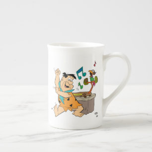 Taza De Porcelana Los Picapiedra   Baile Fred Flintstone