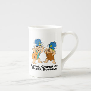 Taza De Porcelana Los Picapiedra   Buffaloes de agua Fred y Barney