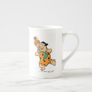 Taza De Porcelana Los Picapiedra   Fred y Pebbles Flintstone
