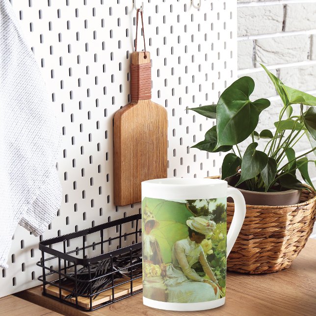 Taza De Porcelana Lotus Lilies Landscape Charles Courtney Curran (Subido por el creador)