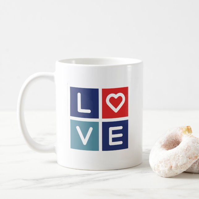 Taza de porcelana LOVE (Con donut)