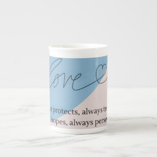 Taza De Porcelana Love Bible Verse