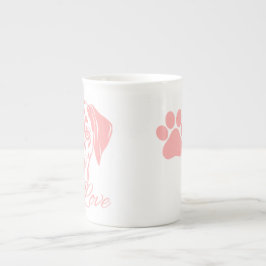 Taza De Porcelana Love Dalmata