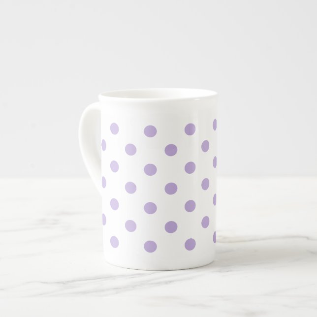 Taza De Porcelana Lunar de la lavanda de la cabaña (Izquierda)