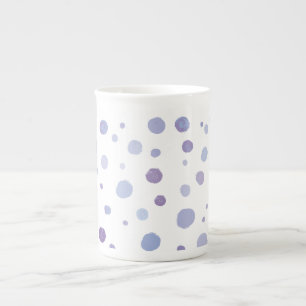 Taza De Porcelana lunares pintados a mano