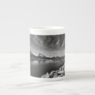 Taza De Porcelana Luz de luna del brazo de retorno