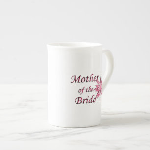 Taza De Porcelana Madre del rosa de la novia
