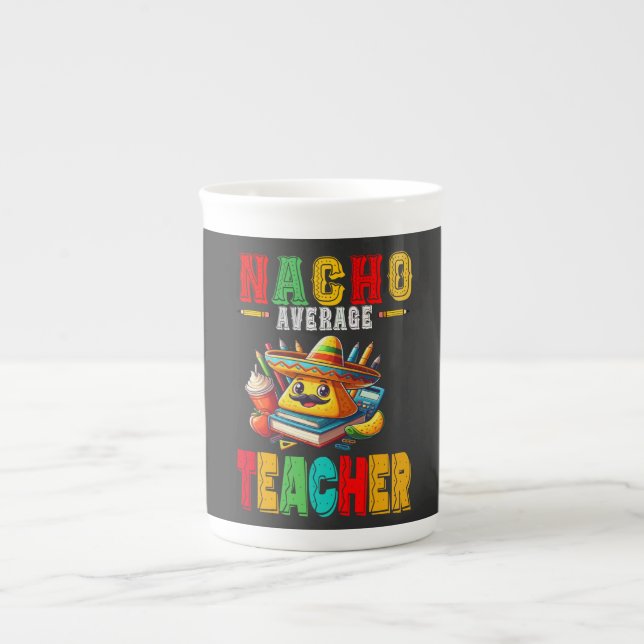 Taza De Porcelana Maestra promedio de Nacho Apple Cinco De Mayo (Frente)
