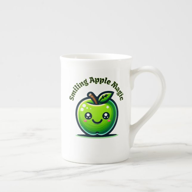 Taza De Porcelana Magia de Apple sonriente (Derecha)