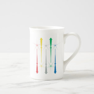 Taza De Porcelana Magia Wands Bone China Mug