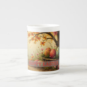 Taza De Porcelana Mágica primavera floreciente con el esplendor de h