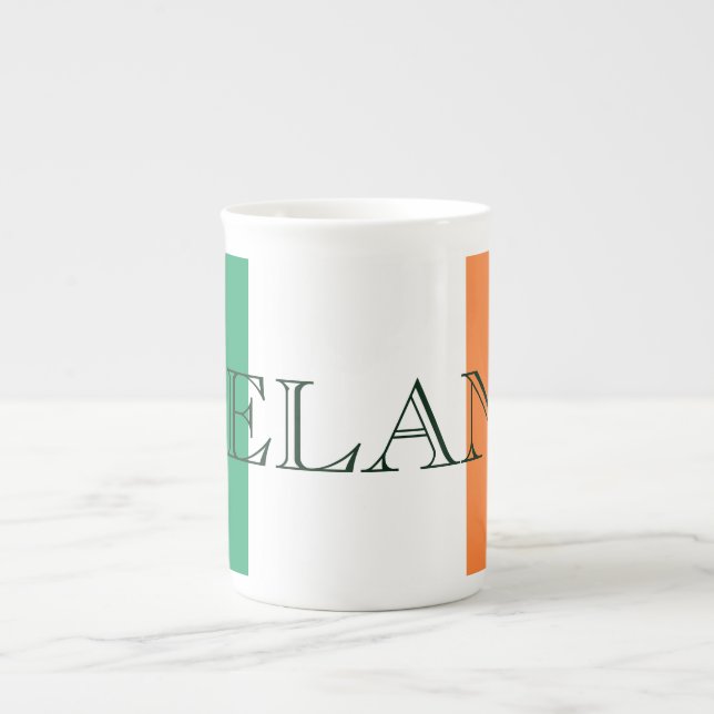 Taza De Porcelana Magnífico irlandés de bandera irlandesa (Frente)