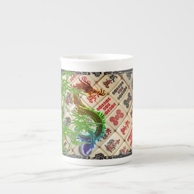 Taza De Porcelana Mahjong (Frente)
