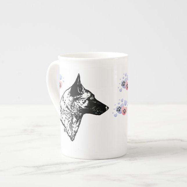 Taza De Porcelana Malinois belga (Izquierda)