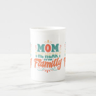 Taza De Porcelana Mamá: El Corazón de Nuestra Familia - Especialidad