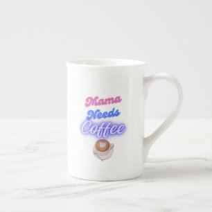 Taza De Porcelana Mamá necesita café