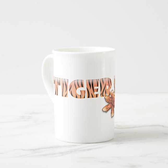 Taza De Porcelana Mamá tigre con Lily Tiger (Izquierda)