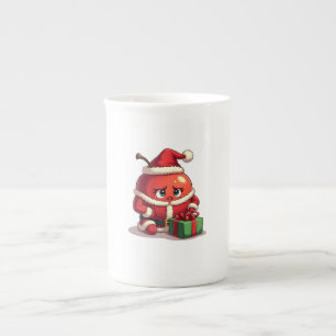 Taza De Porcelana manzana triste para los navidades