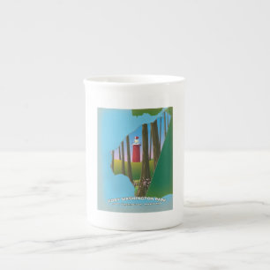 Taza De Porcelana Mapa de Fort Washington Park Maryland