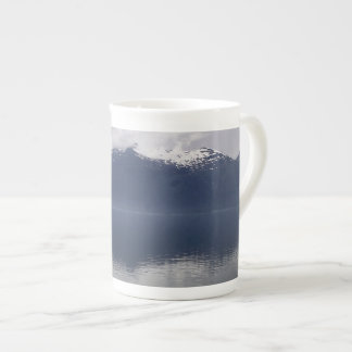 Taza De Porcelana Mar de Alaska en tonos azules