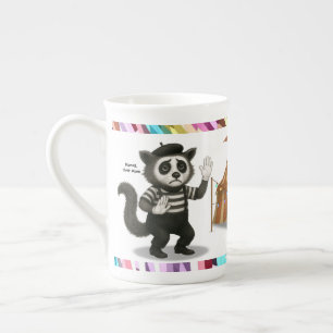 Taza De Porcelana Marcel, civeta mimo
