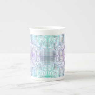 Taza De Porcelana Marco distorsionado 01.w Lgrey BG