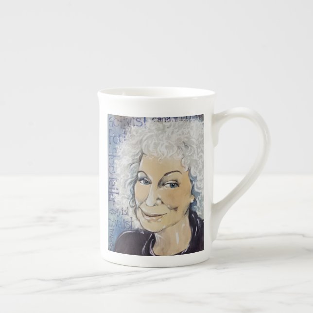 Taza De Porcelana Margaret Atwood - cómo le veo proyectar (Derecha)