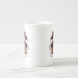 Taza De Porcelana Mariachi Skeleton Groove