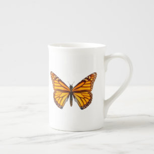 Taza De Porcelana Mariposa Monarca