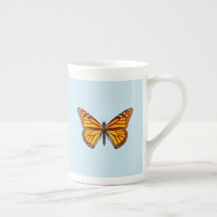 Taza De Porcelana Mariposa Monarca