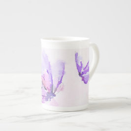 Taza de porcelana Mariposa Morada