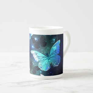 Taza De Porcelana Mariposa nocturna fluida