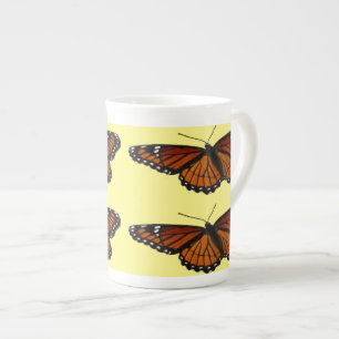 Taza De Porcelana Mariposa Viceroy Hermosa Fotografía de la Naturale