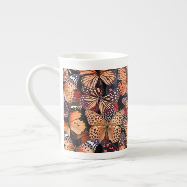 Taza De Porcelana Mariposas (Izquierda)