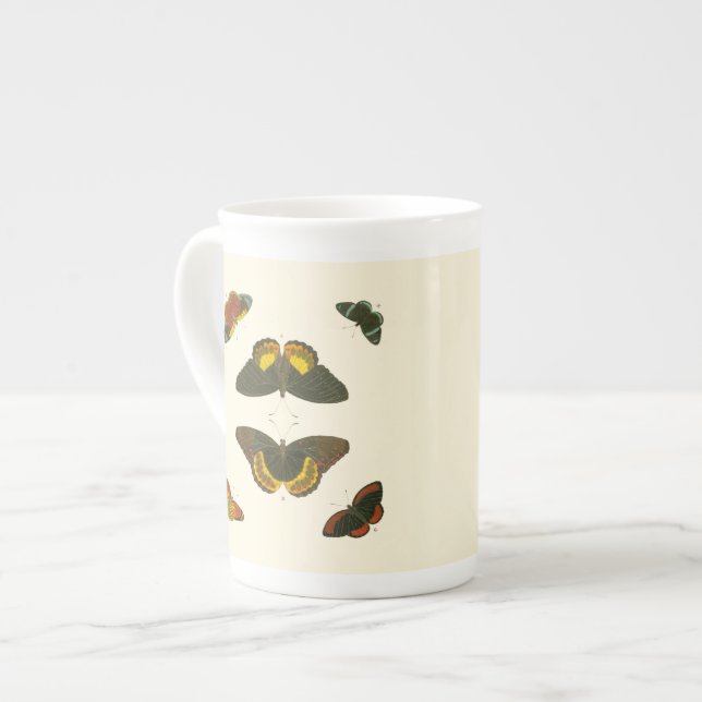 Taza De Porcelana Mariposas brillantes por Pieter Cramer (Izquierda)