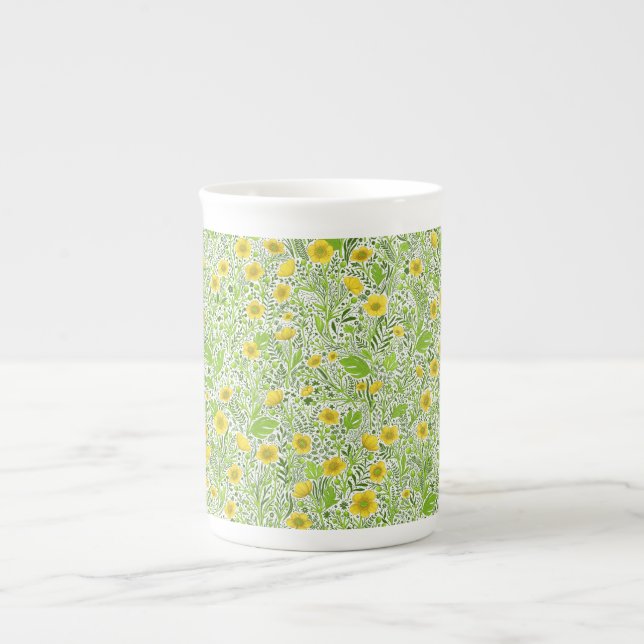 Taza De Porcelana Mariposas en blanco (Frente)