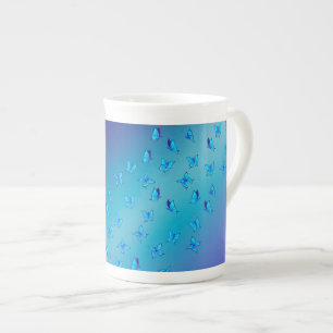 Taza De Porcelana Mariposas encantadas