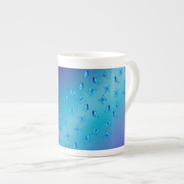 Taza De Porcelana Mariposas encantadas (Derecha)