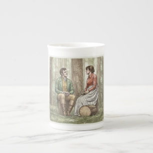 Taza De Porcelana Mary y Tom de "La otra hermana Bennet"