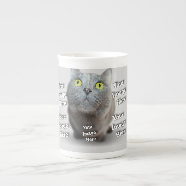 Taza De Porcelana MASCOTA Foto ✨ encantador Personalizado (Frente)