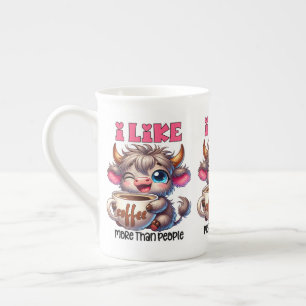 Taza De Porcelana Me Gusta Más el Café que la Gente