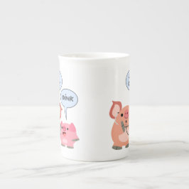 Taza De Porcelana Médica de cerdo Personalizado y paciente