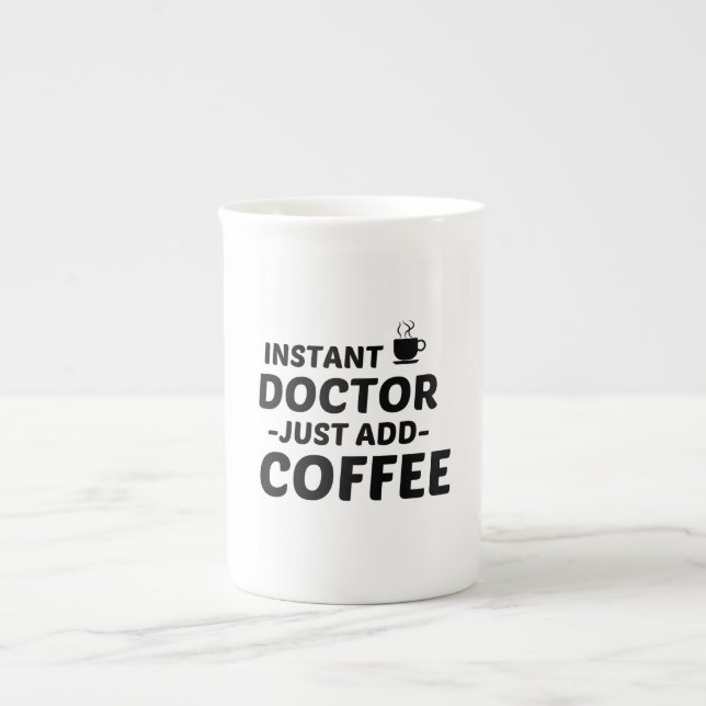 TAZA DE PORCELANA MÉDICA INSTANTÁNEO AÑADIR CAFÉ (Frente)