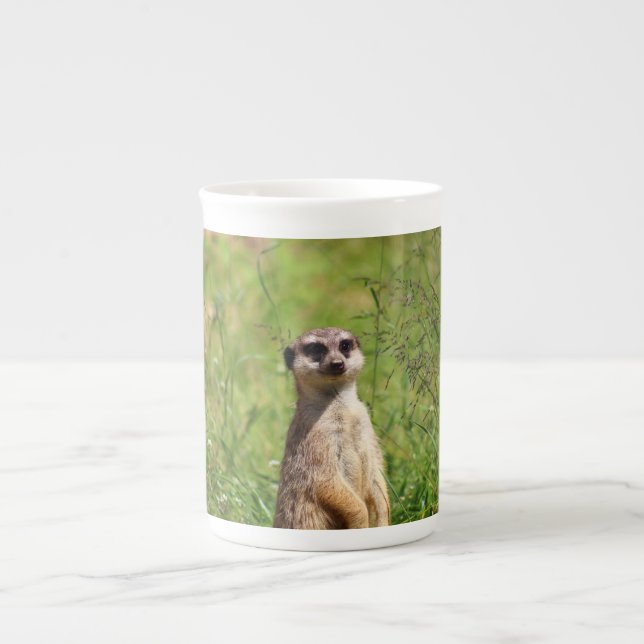 Taza De Porcelana Meerkat (Frente)