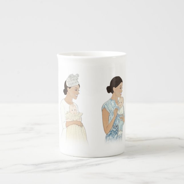 Taza De Porcelana Meghan Markle Mother Mug con Baby Archie! (Frente)