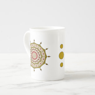 Taza De Porcelana Mehndi Fantasy Gold Specialty Mug